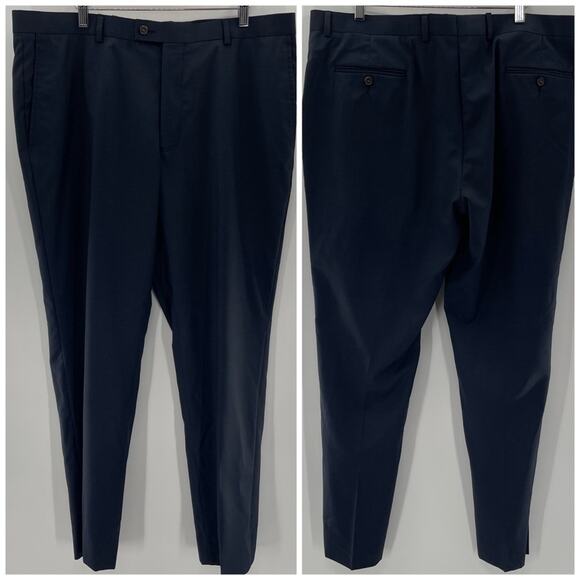 Ted Baker Wool “No Ordinary Joe” 2Pc. Suit Set Navy Blue 46 Long Waist 40 - Picture 11 of 16